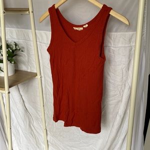 Christian Siriano Orange Tank Top